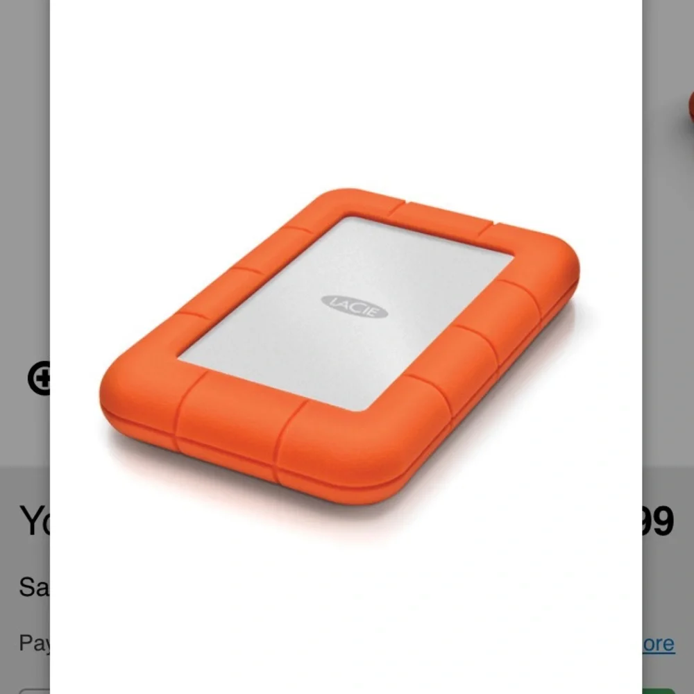 LaCie 2TB Rugged Mini USB 3.0 External Hard Drive NEW IN BOX